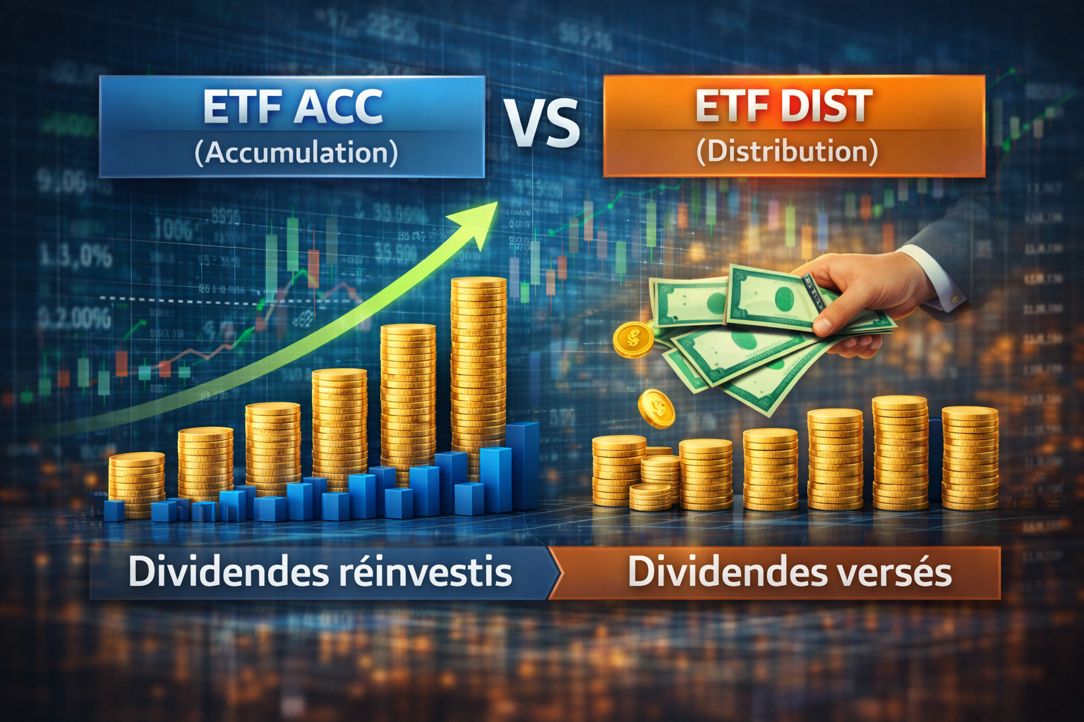 ETF ACC ou ETF DIST : comment choisir le bon type pour vos investissements